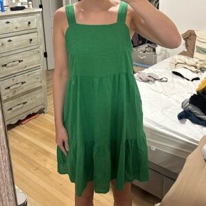 Mini Linen Sundress. Linen/viscose dress made in italy, never worn, tags on.